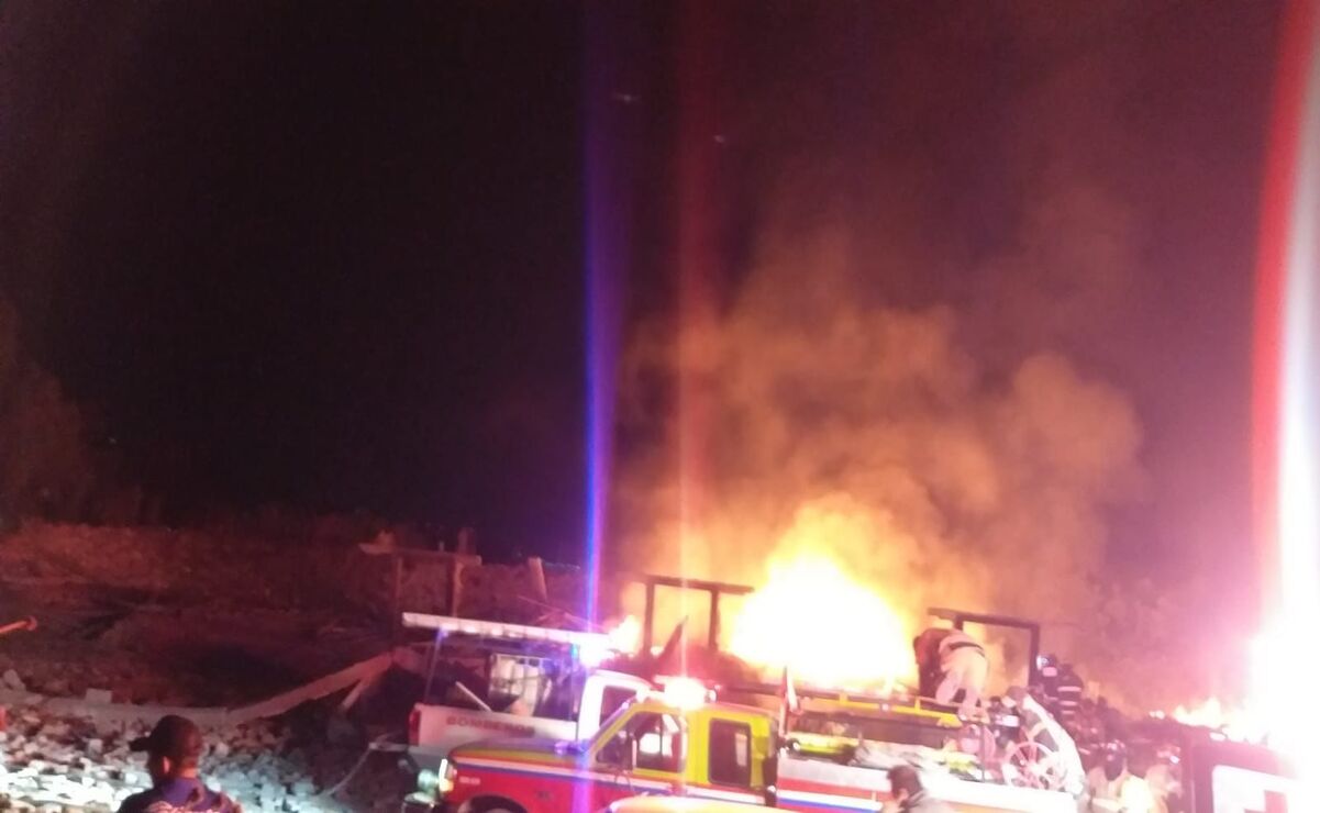 Este es el tercer accidente que se presenta en talleres de pirotecnia en el Estado de México. Foto: Especial