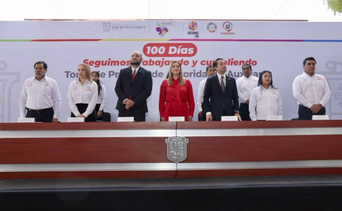 La alcaldesa Ana Muñiz destaca las acciones realizadas en materia de desarrollo social, servicios públicos y seguridad durante sus primeros 100 días de gestión Foto: Especial