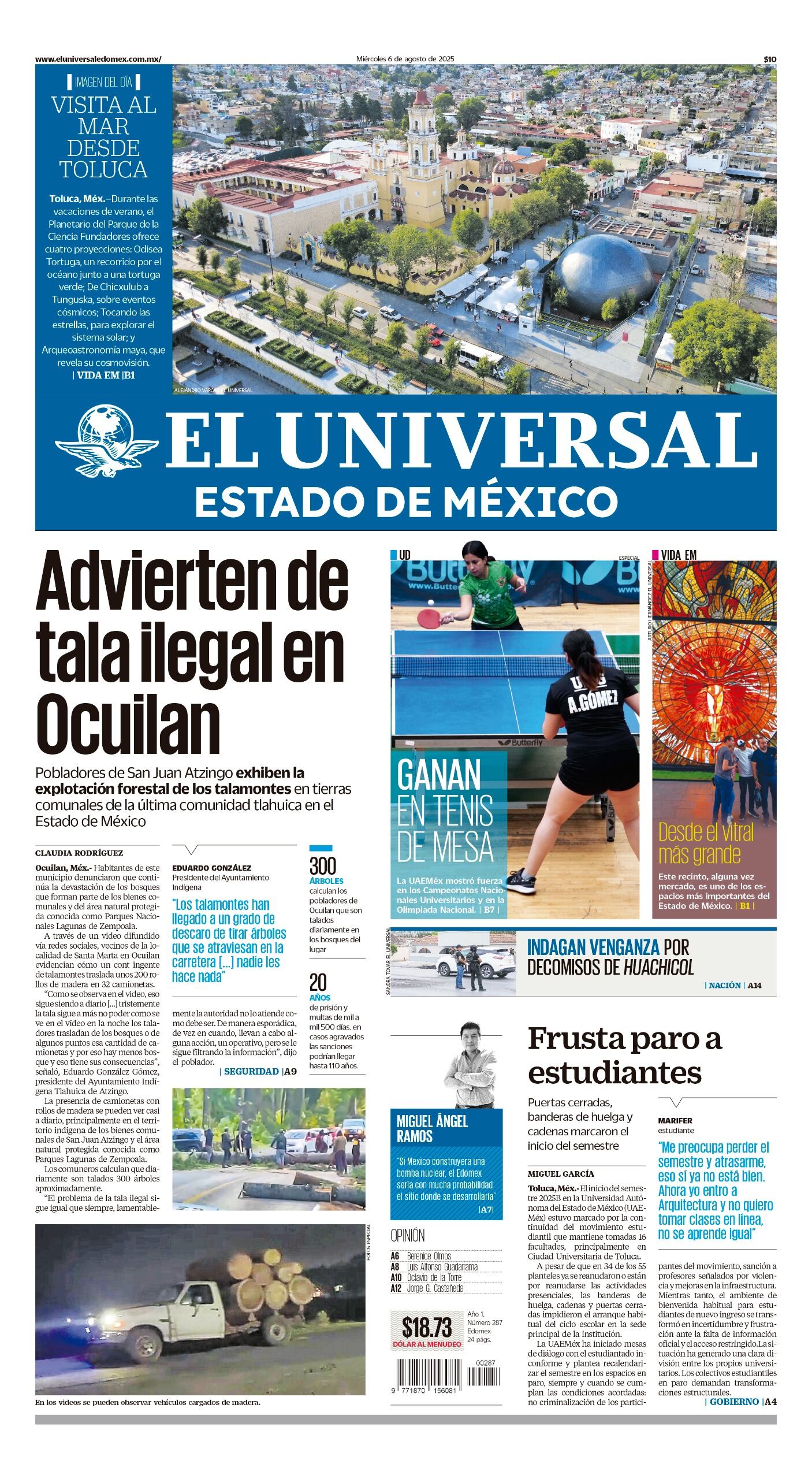 Portada 6 de agosto 2025