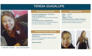Confirman que restos hallados en Nezahualcóyotl corresponden a Teresa Guadalupe, desaparecida en CDMX