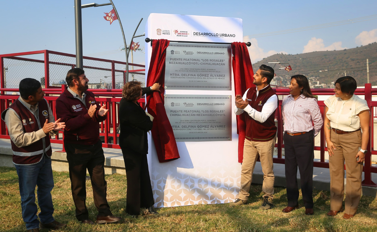 Delfina Gómez inaugura puente Los Rosales: una solución rápida y eficaz