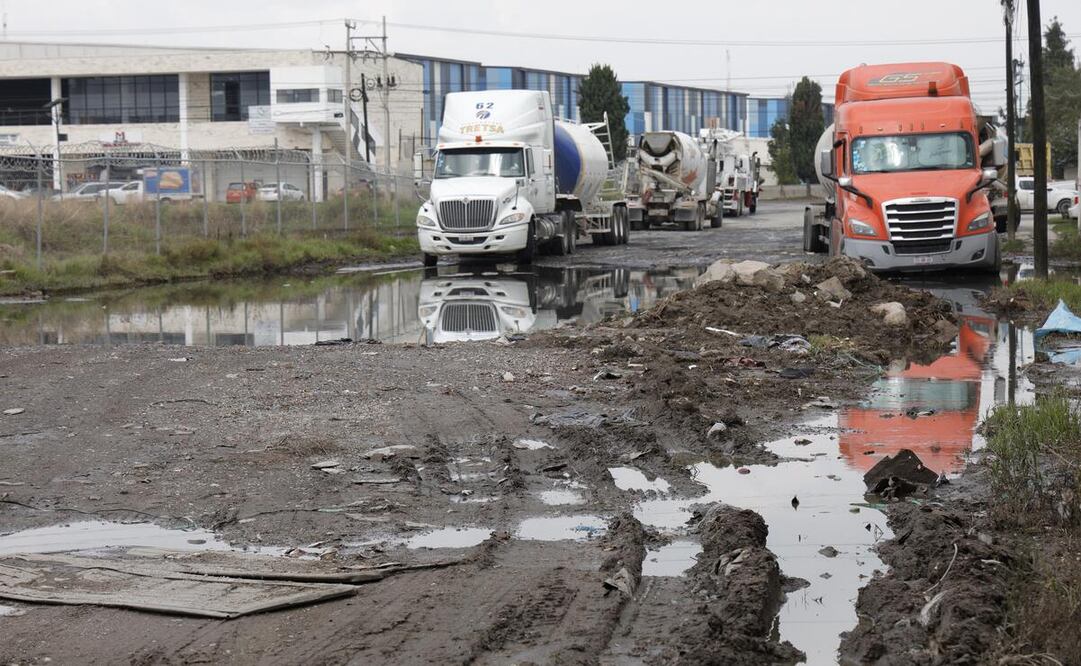 El parque Industrial Toluca-Lerma resulto afectado por las anegaciones del pasado 2 de junio. Foto: Arturo Hernández / El Universal Estado de México
