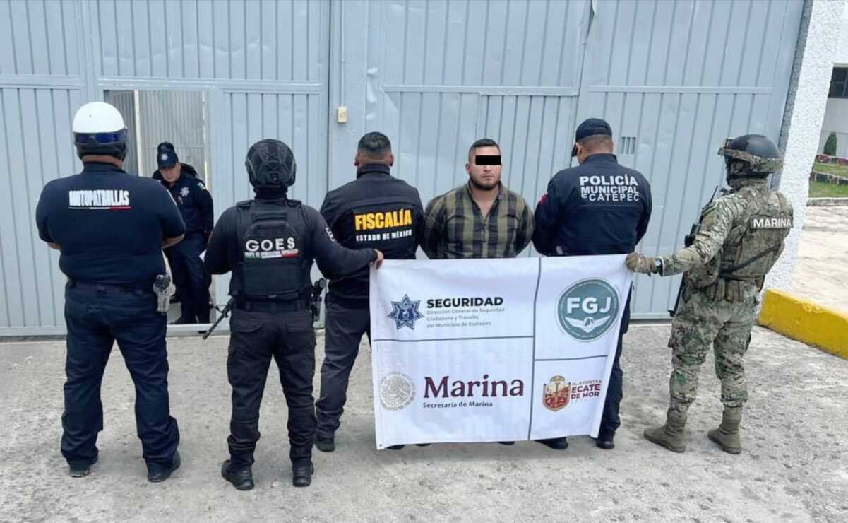 “El Masse” fue trasladado al penal de Chiconautla a través de un despliegue operativo de seguridad. Foto: Especial