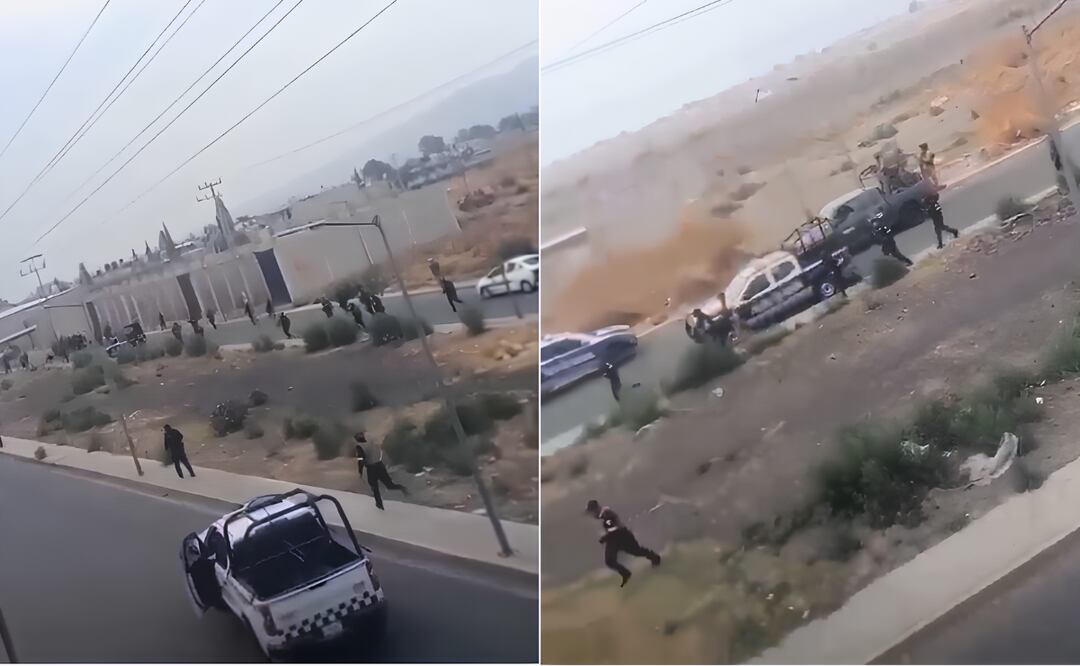 Enfrentamiento a balazos durante un operativo en Valle de Chalco. Foto: Especial