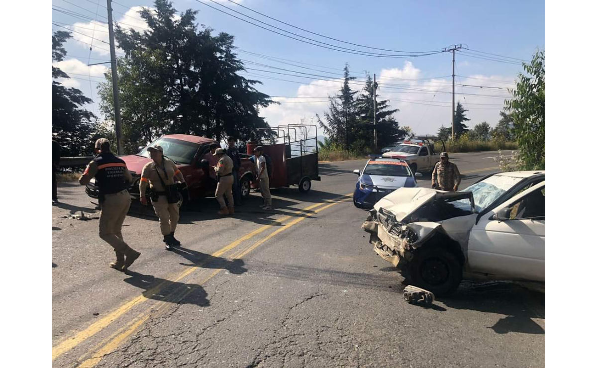Tenancingo: Cuatro personas resultan heridas en brutal accidente