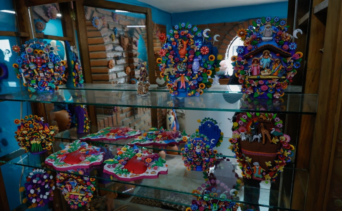 Artesanos de Metepec lanzan alerta: Imitaciones chinas amenazan el icónico Árbol de la Vida