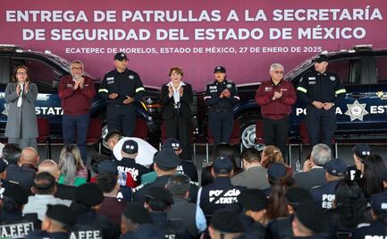 Delfina Gómez fortalece seguridad en Edomex con entrega de nuevas patrullas