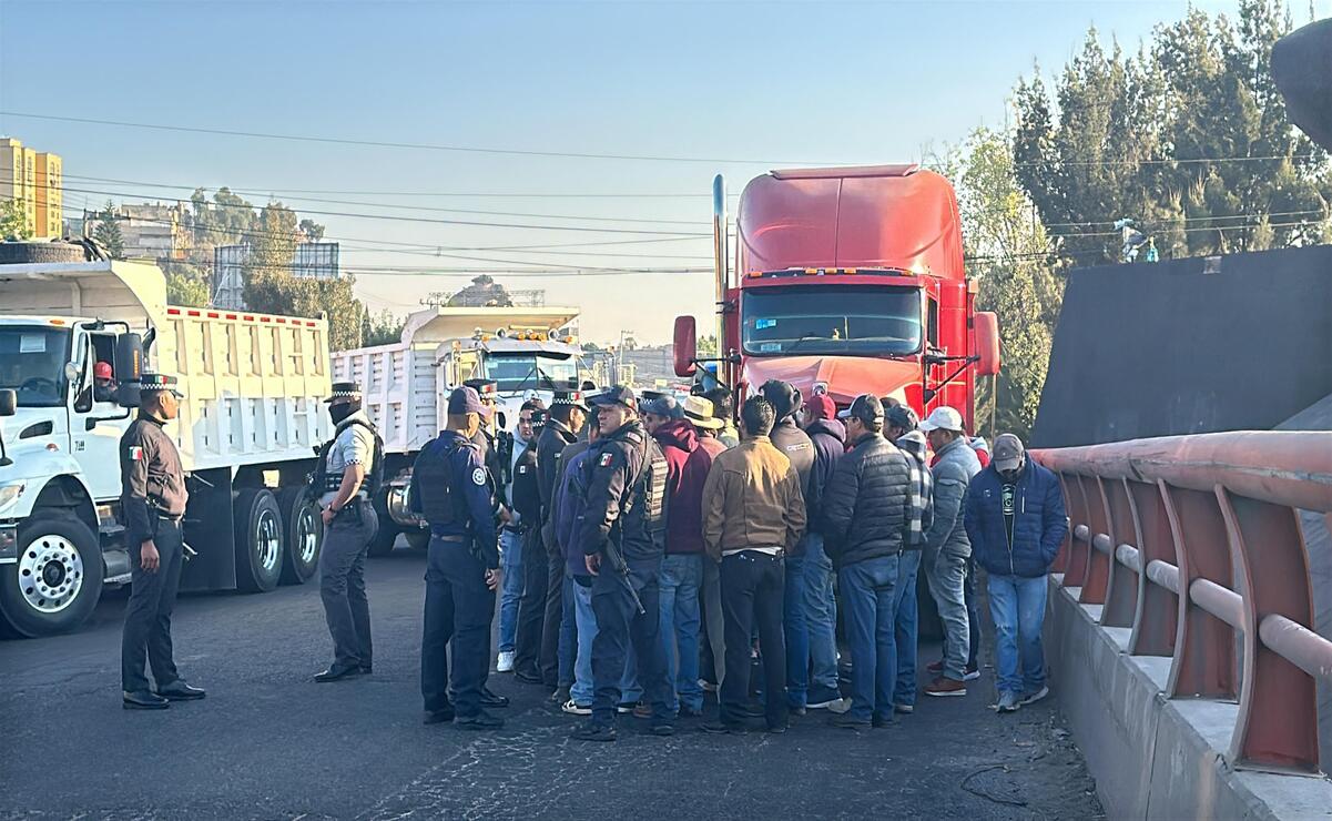 Liberan a 15 transportistas en Tlalnepantla, uno permanece detenido bajo investigación por secuestro