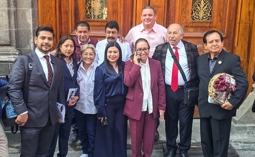 La alcaldesa Azucena Cisneros durante su intervención en el Encuentro de Coordinación con Presidentas y Presidentes Municipales. Foto Especial