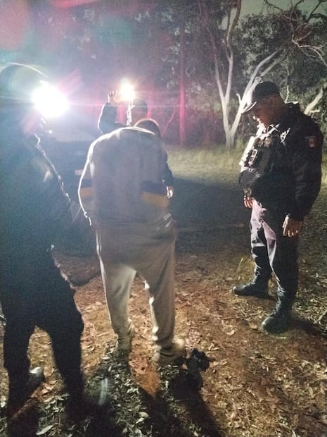 La célula de búsqueda se activó y llegaron al paraje conocido como “El Encinar, donde hallaron a las personas. Foto. Especial