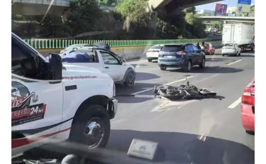 Accidente en la México-Querétaro deja un motociclista sin vida