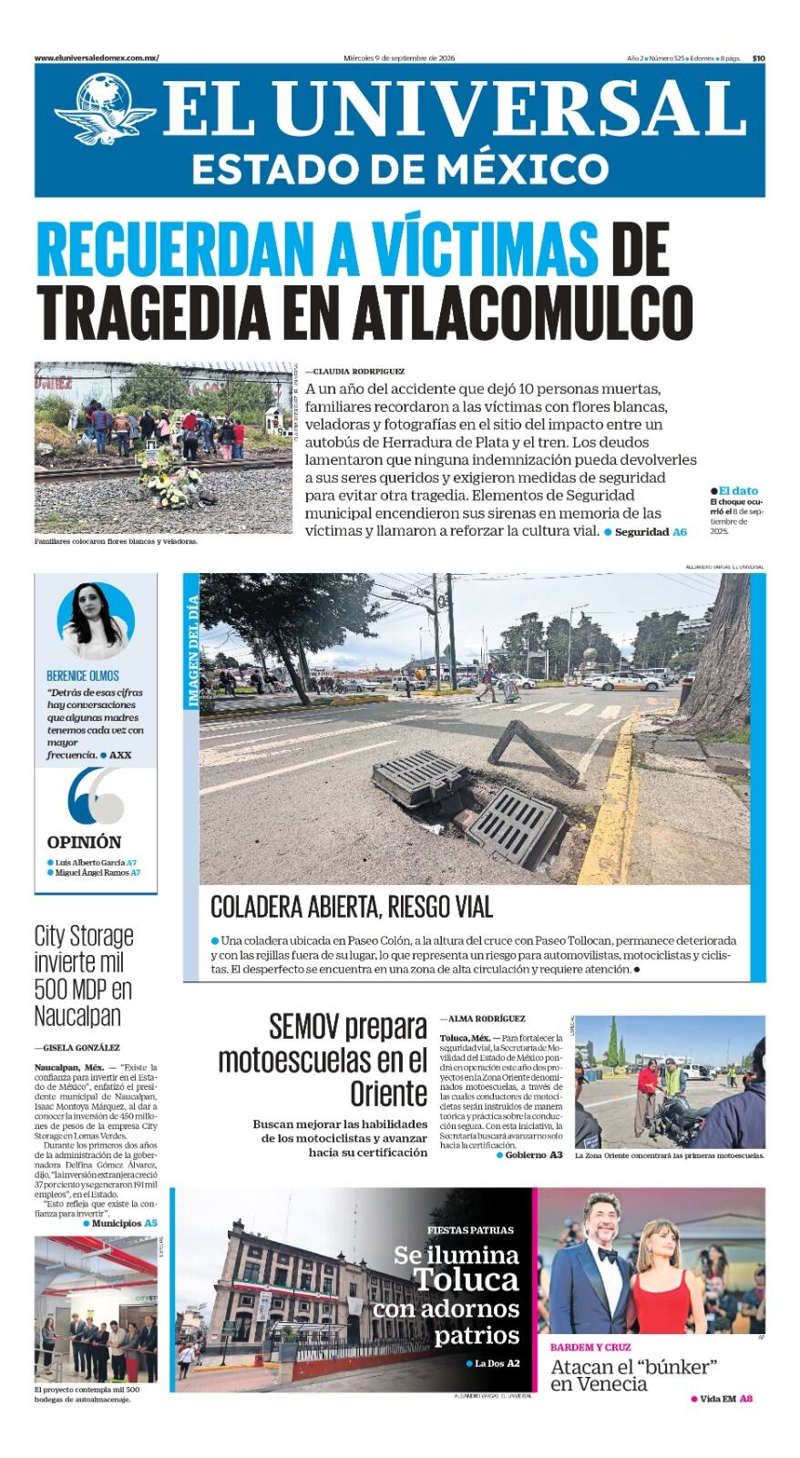 Portada 09 de septiembre de 2026