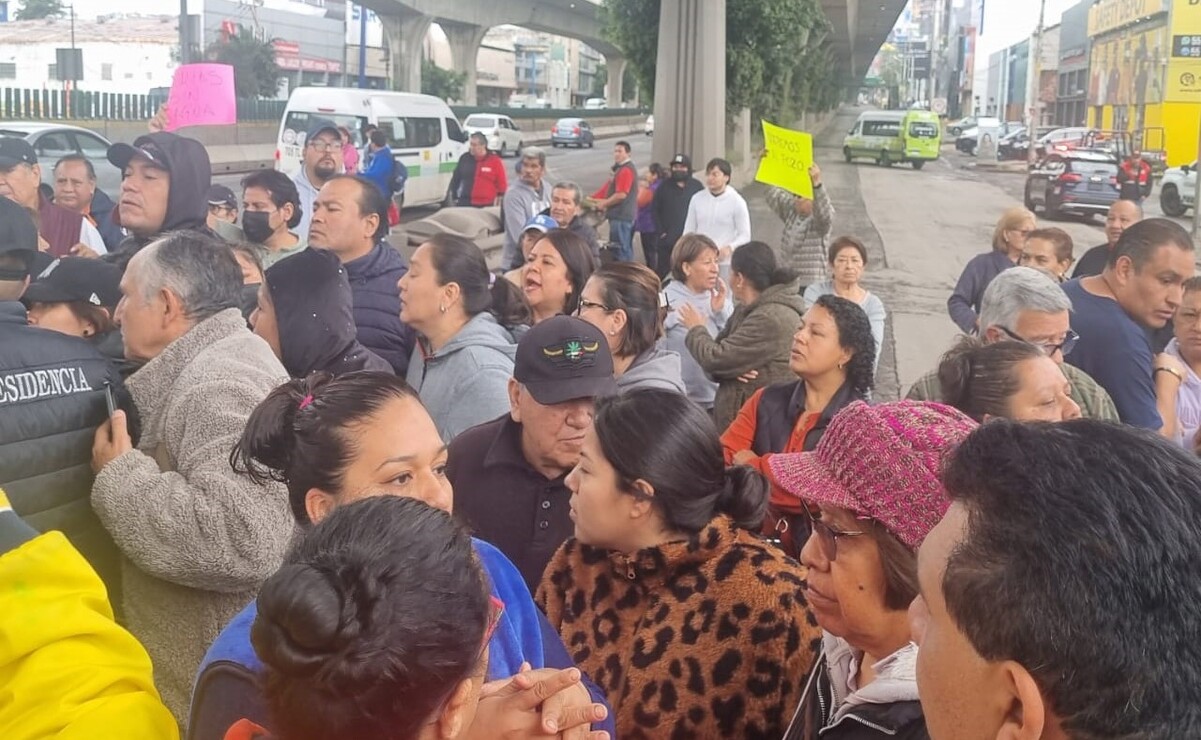 ¡Se reabre Periférico Norte! Culmina bloqueo por falta de agua en colonia El Conde de Naucalpan