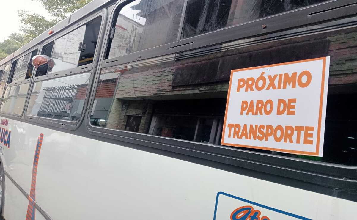 Amenazan transportistas del Edomex con paro si no hay aumento tarifario