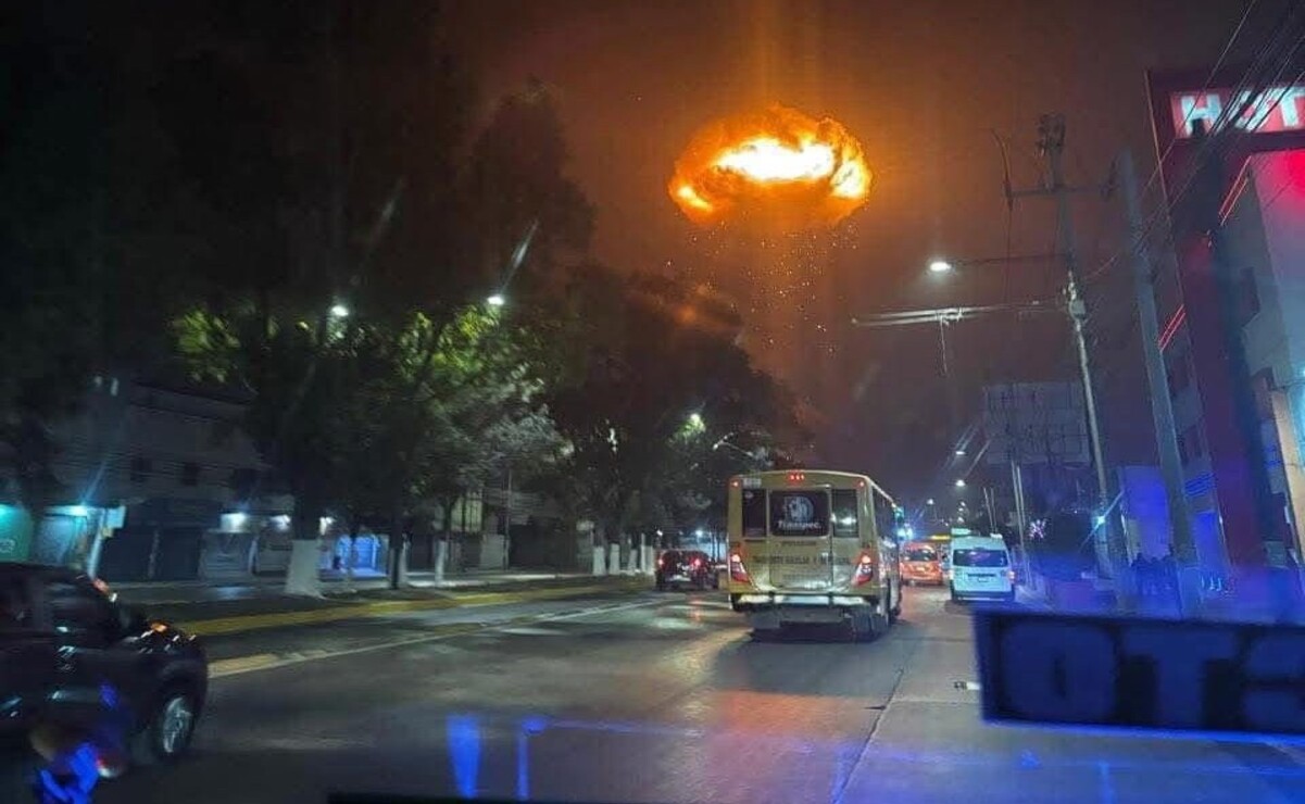 Una explosión ocasionó un incendio en el interior de una empresa en Tultitlán. Foto: Especial