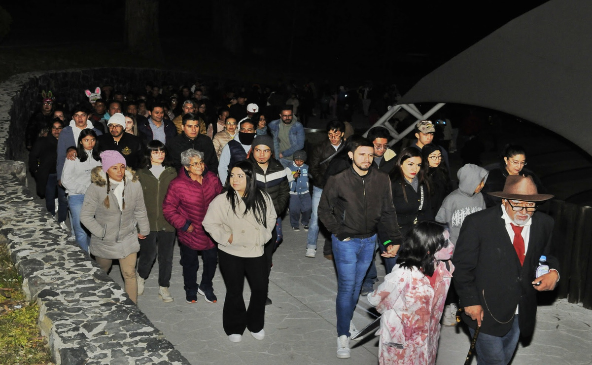 A los recorridos nocturnos en Parque Ecológico “Zacango” acudieron 300 personas. Foto: Especial
