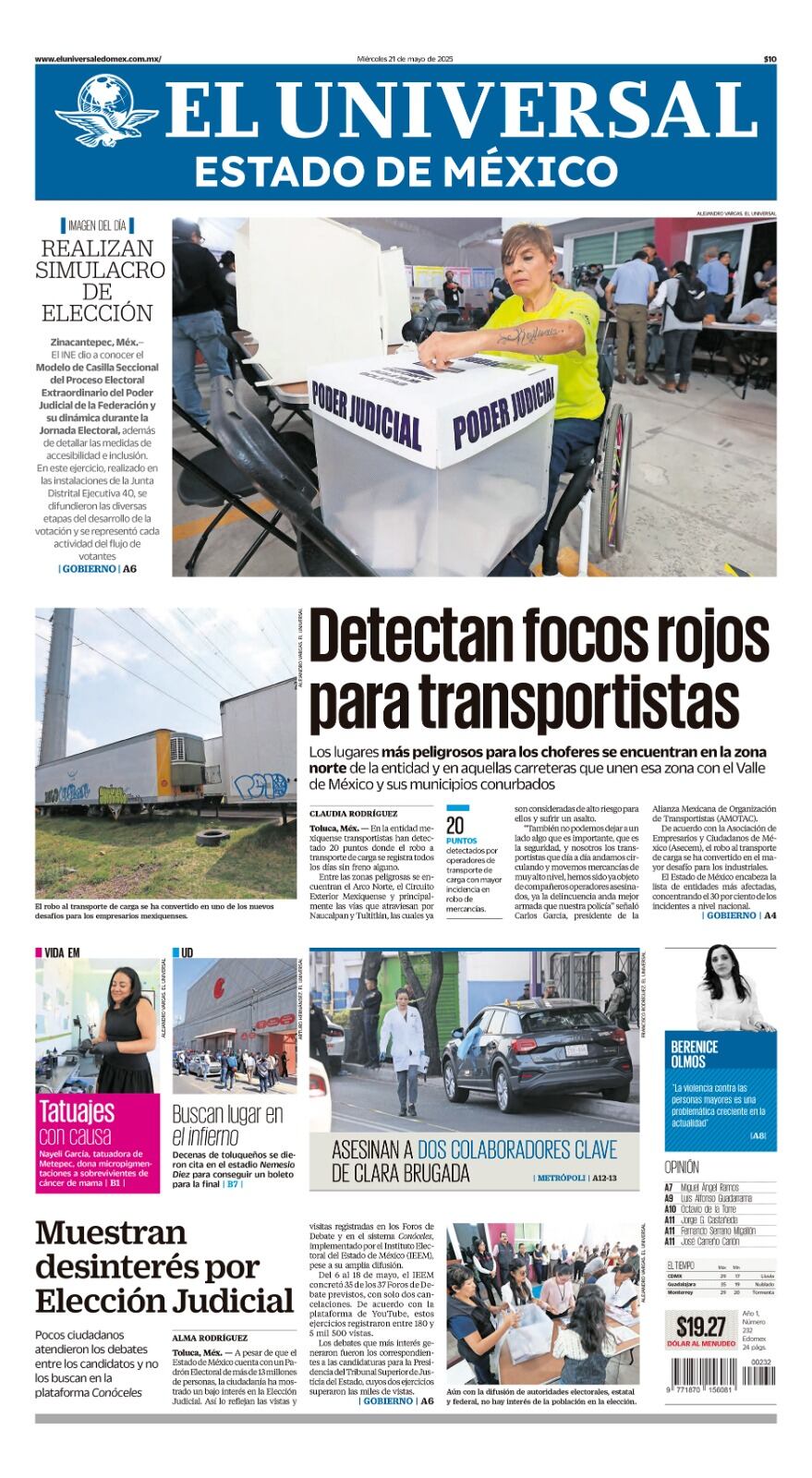 Portada 21 de mayo 2025