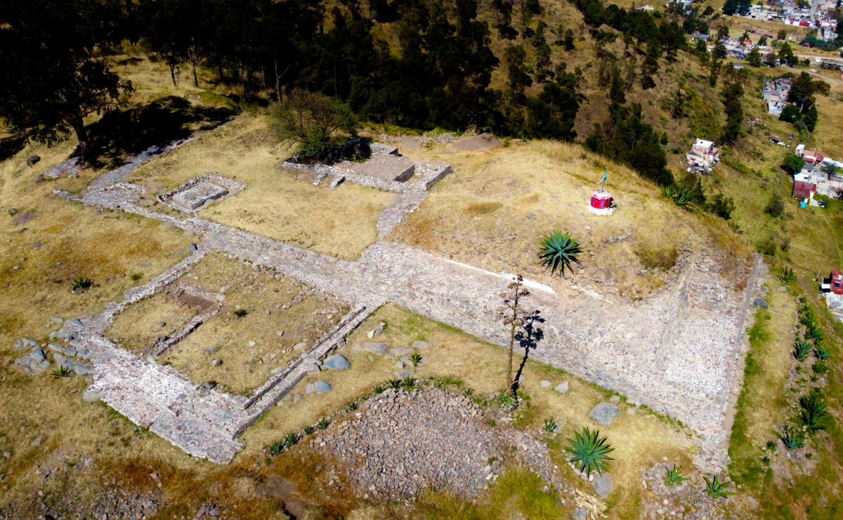 Restos de la primera capilla colonial en Toluca, encontrada en el Cerro del Toloche. Foto: Jorge Alvarado