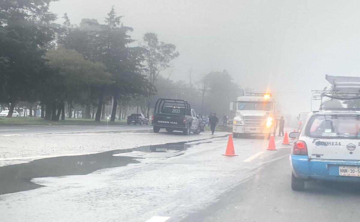 Este hecho de tránsito causó asentamiento vehicular en sentido hacia Toluca / Foto Especial