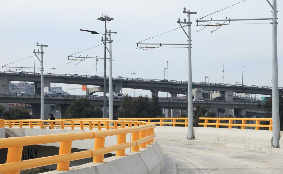 Viaducto elevado del Trolebús Santa Martha-Chalco, obra concluida Foto: Especial
