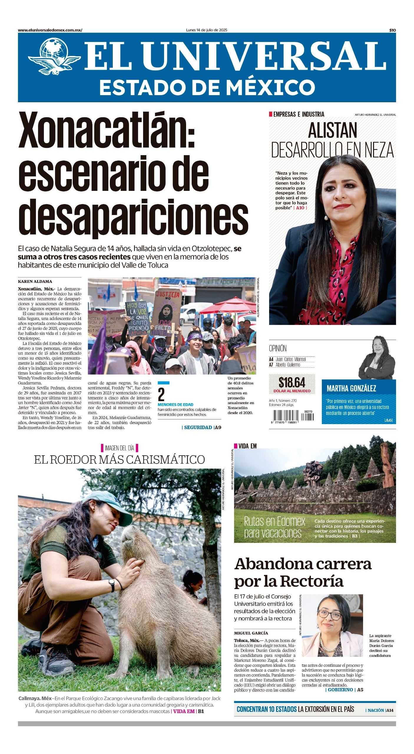 Portada Edomex 14 de julio 2025