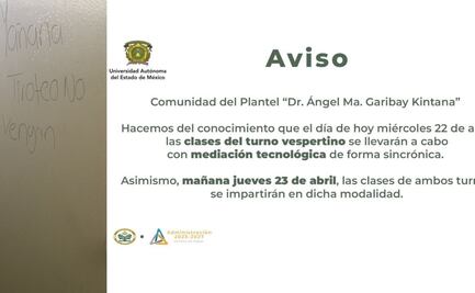 Suspende clases presenciales la Preparatoria No. 5 de la UAEMéx también por amenaza de tiroteo 