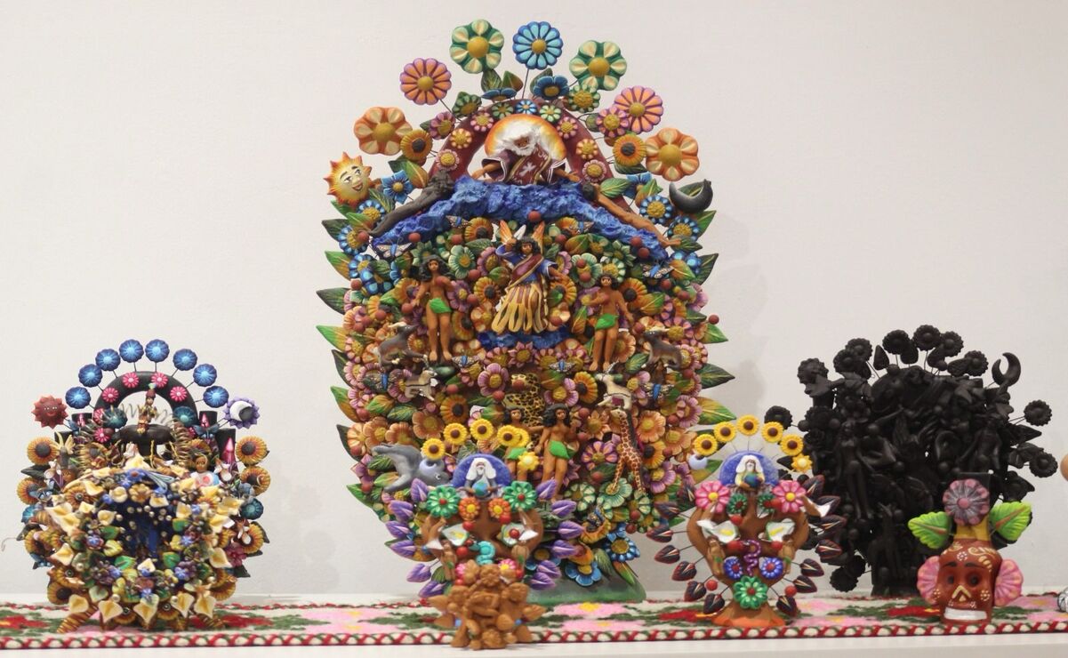 Los artesanos mexiquenses crean las figuras conocidas como "Árboles de la Vida" / Foto: Especial