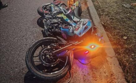 Fallece motociclista en al derrapar sobre la carretera Cuautitlán-Tlalnepantla