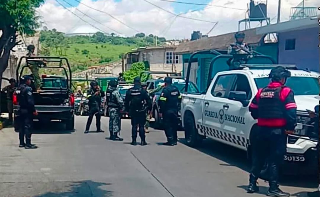 Despliegan a más de 30 elementos de la Guardia Nacional y la Policía Estatal en La Quebrada tras el ataque armado. Foto Especial