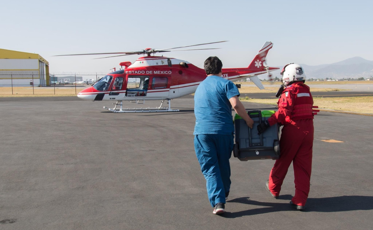 Nuestros héroes del cielo: los Relámpagos en acción durante un rescate en zona montañosa. Foto: Especial