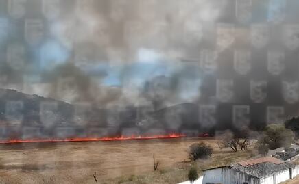 Video: Incendio gigante en Atlacomulco amenaza a automovilistas y fauna