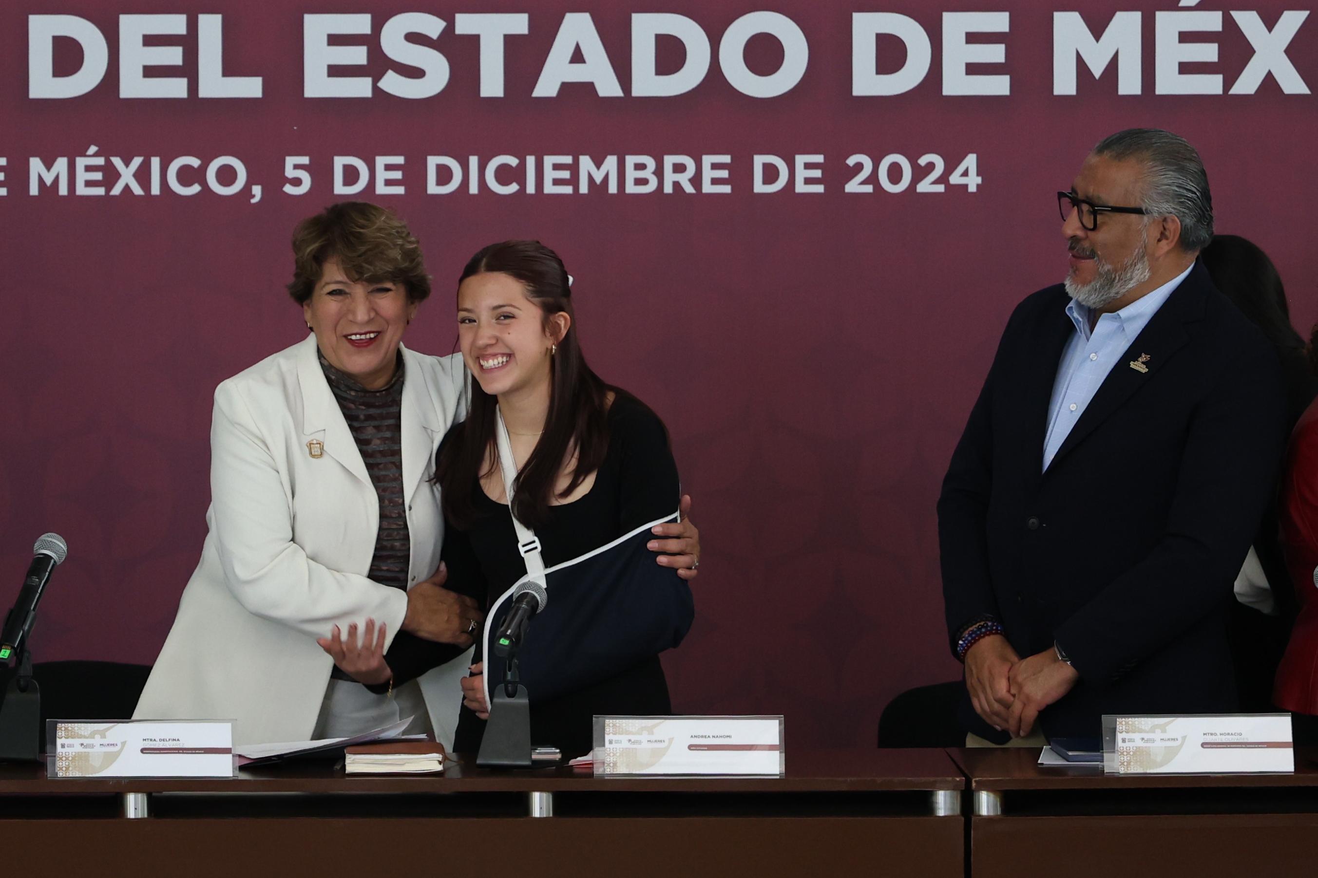 Delfina Gómez indicó que en las Mesas de Coordinación para la Construcción de la Paz se impulsará una propuesta para apoyar a los niños en situación de calle. Foto: Arturo Hernández