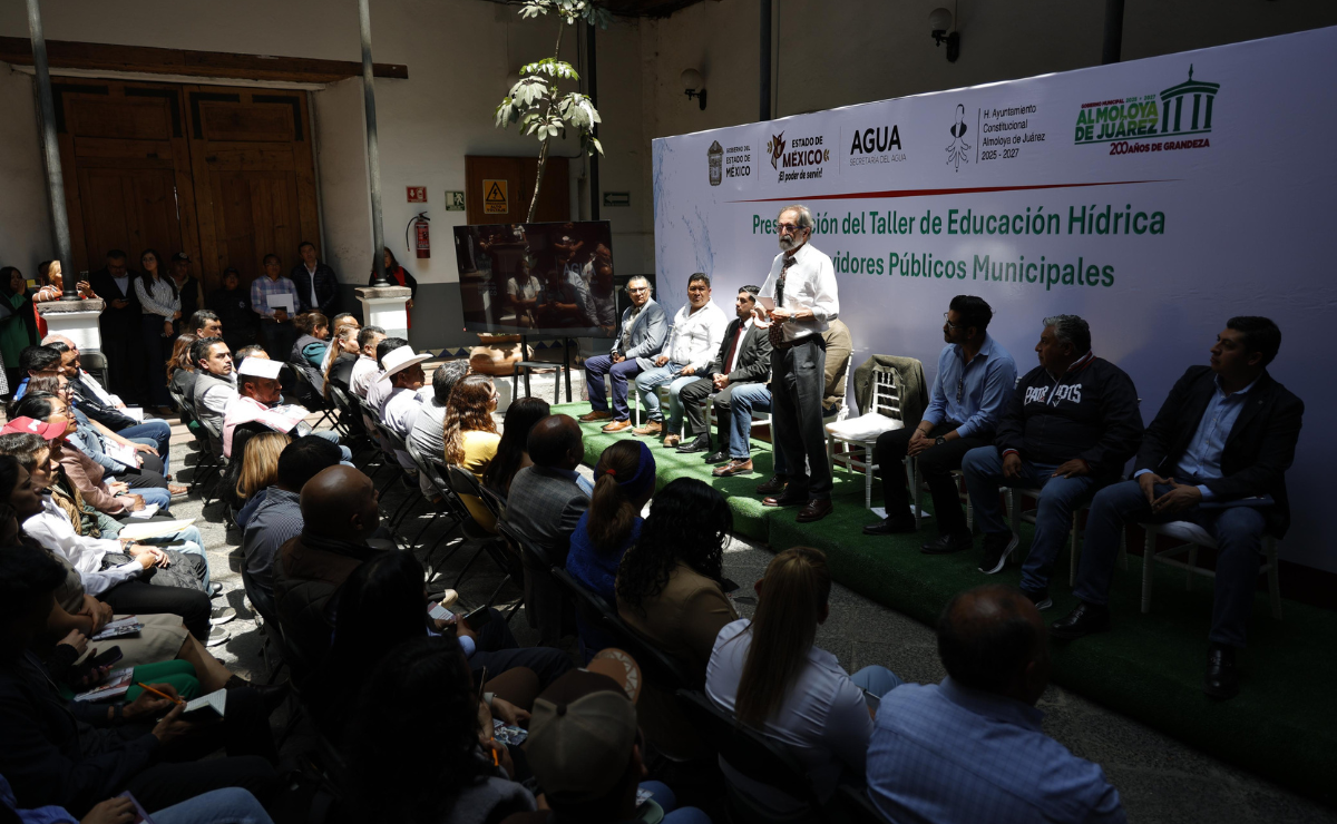 Funcionarios de Almoloya de Juárez se capacitan en educación hídrica para impulsar el cuidado del agua desde sus comunidades Foto: Arturo Hernández