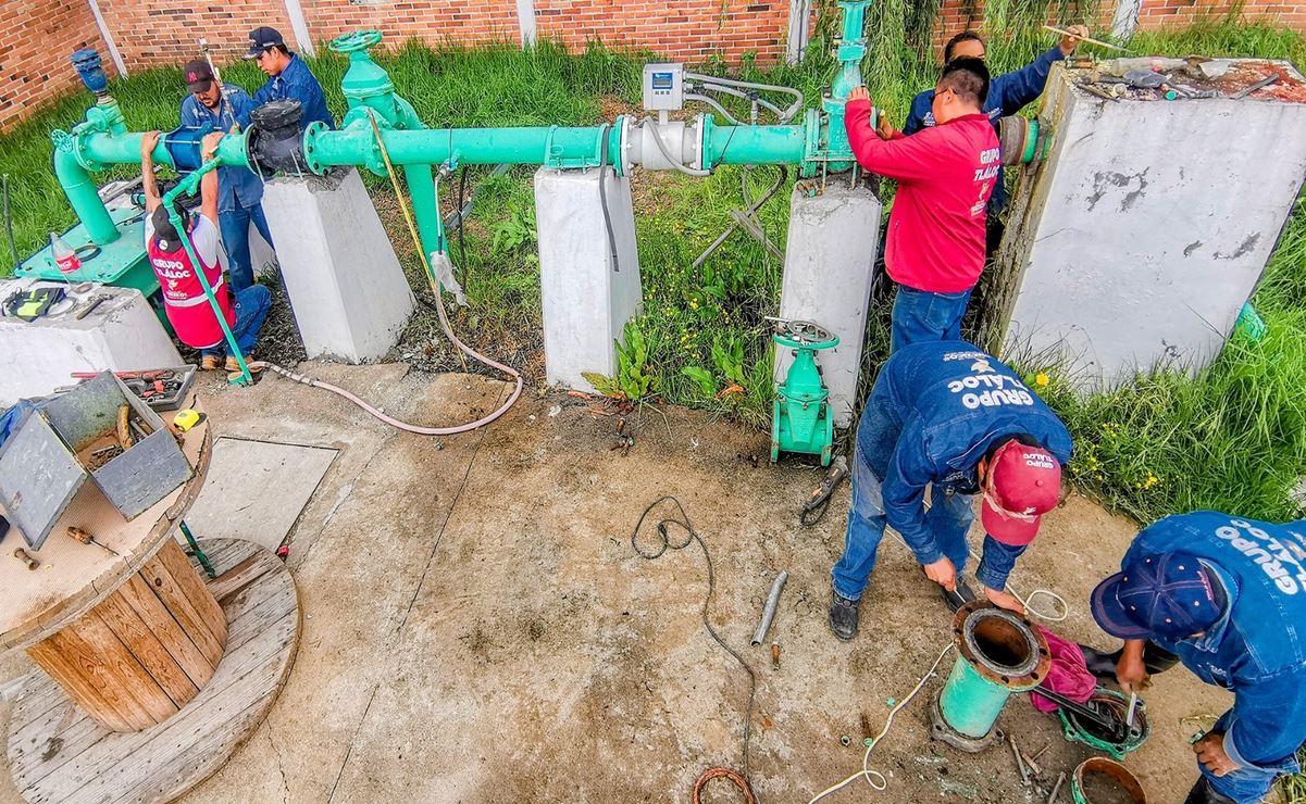 Los trabajos del mantenimiento del Pozo de Ayapango garantizarán el agua potable a más de 200 mil habitantes de la Región de los Volcanes. Foto: Especial