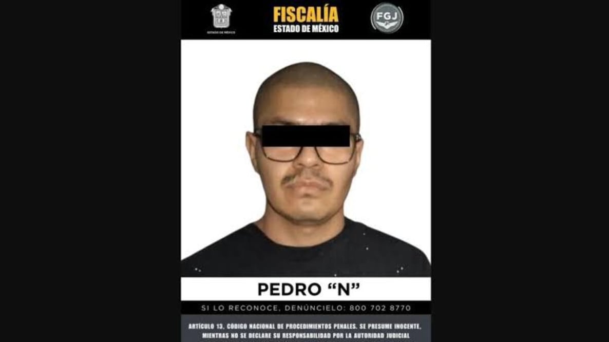 Pedro Jared “N”, permanecerá recluido en un penal, pues la autoridad judicial le fijó la medida de prisión preventiva justificada.  Foto: especial