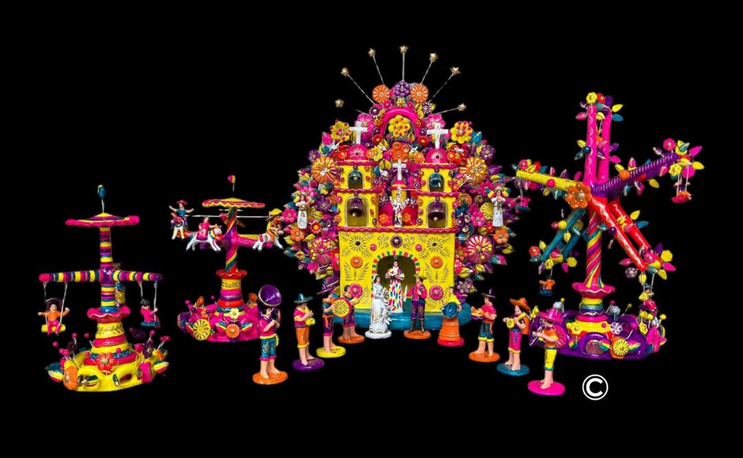 Cuatro generaciones de la familia Soteno han dado vida a esta obra maestra del barro: un árbol de la vida que refleja la historia y la tradición de Metepec Foto: Especial