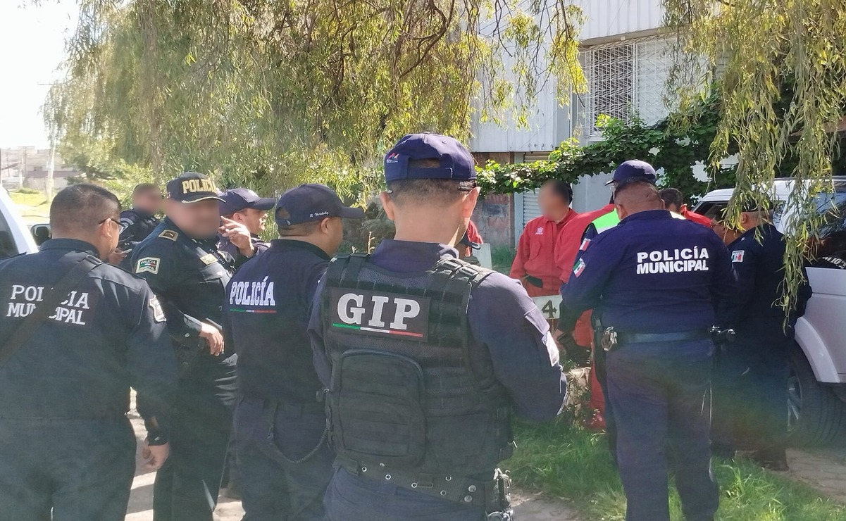 Elementos de la policía estatal y municipal atendieron el reporte en el que se mencionaba que dos sujetos habían participado en dicho ilícito. Foto: Especial
