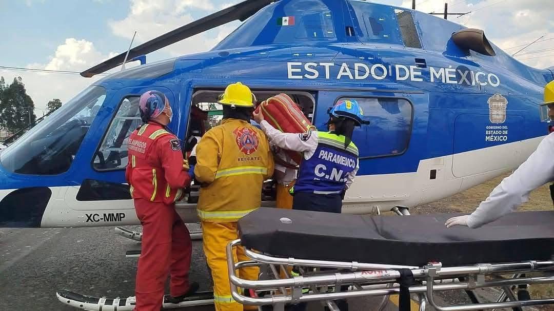 Gracias a la rápida intervención de un helicóptero, fue trasladado a un hospital y pudo recibir atención médica especializada. Foto Especial