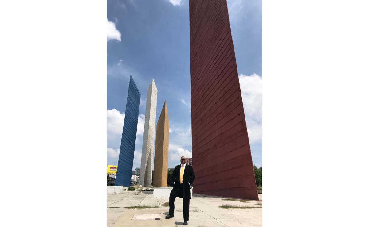 Las Torres de Satélite miden mide más de 52 metros de altura. Foto: Rebeca Jiménez 