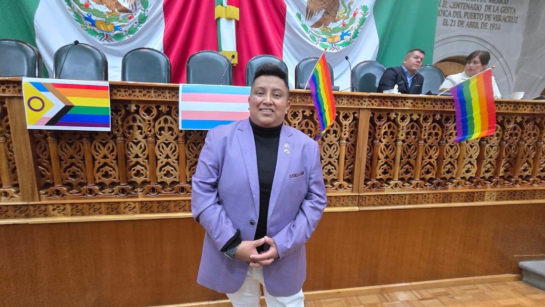 "Le diputade" Luisa Esmeralda Navarro, presidente de la Comisión de Diversidad, enfatizó que este parlamento valida a la comunidad como actores políticos y no solo como espectadores. Foto Alma Rodríguez / El Universal