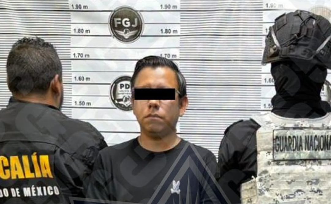 Brian Isaí “N” fue capturado en el fraccionamiento Paseos de San Juan gracias a una orden de aprehensión por fraude. Foto Especial