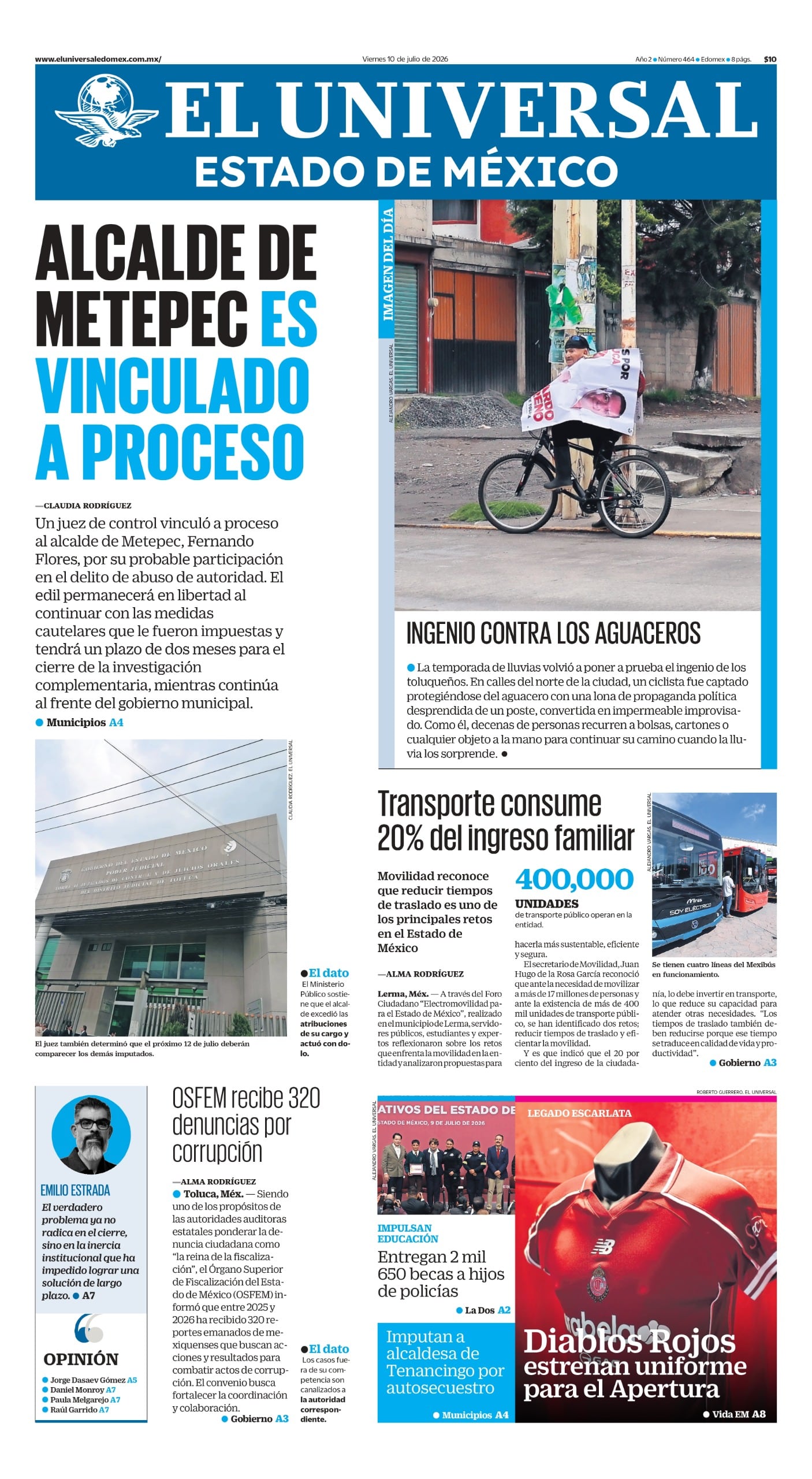 Portada 10 de julio de 2026