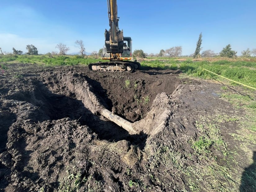 El predio de cultivo en San Francisco Tenopalco quedó bajo vigilancia tras la inhabilitación del punto de extracción. Foto Especial