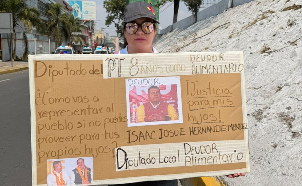 Fernanda de la Rosa denunció públicamente al diputado Isaac Josué Hernández Méndez por presunto tráfico de influencias en juicios familiares. Foto Especial