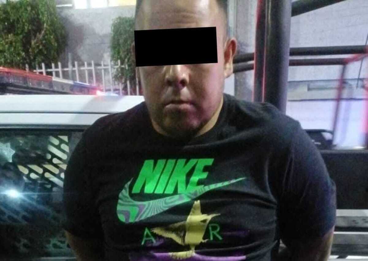 La policía de Ecatepec detiene a Jafet “N” con orden de aprehensión por homicidio calificado. Foto Especial