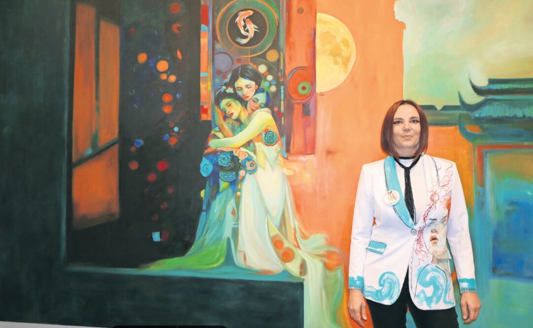 La exposición "Reflejos" de la artista Anastasia Sergeevna se encuentra en el Centro Tolzú, en Toluca. Foto: Karen Aldama