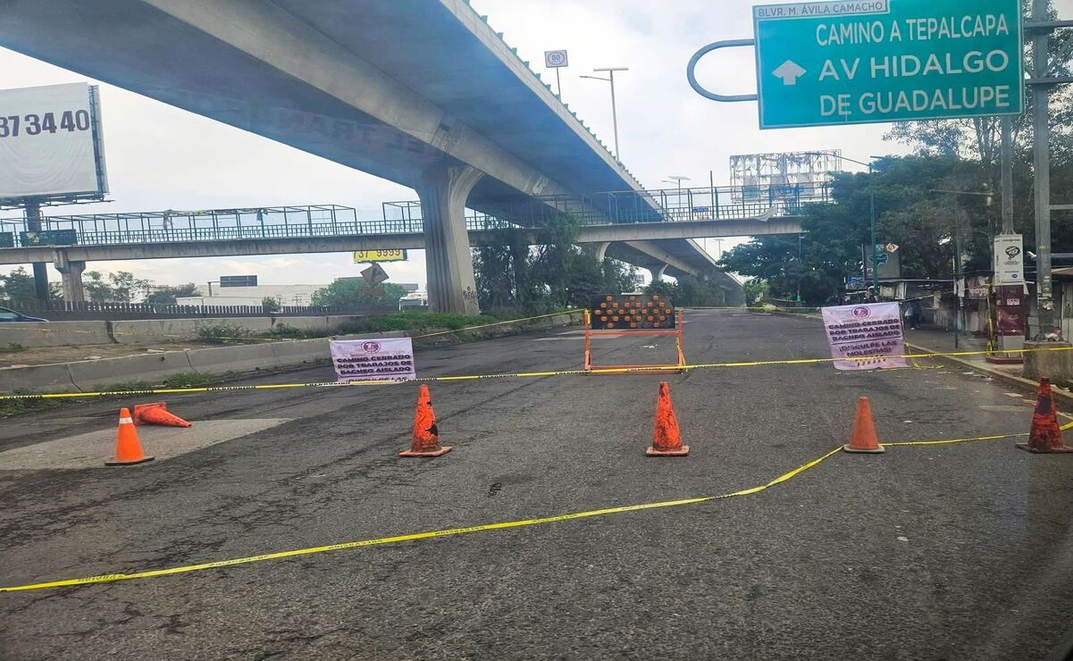 Tultitlán: Cierran tramo del Periférico Norte para trabajos de bacheo profundo
