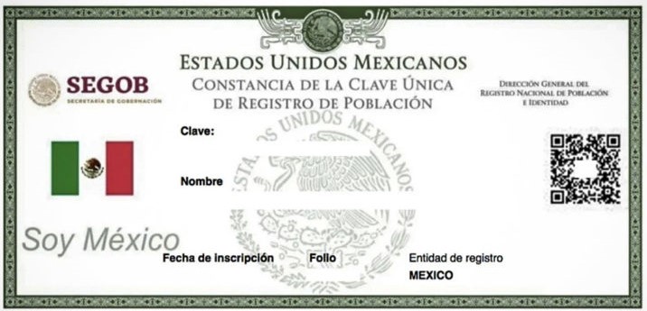 El código QR garantiza que el CURP esta certificado. Foto Especial