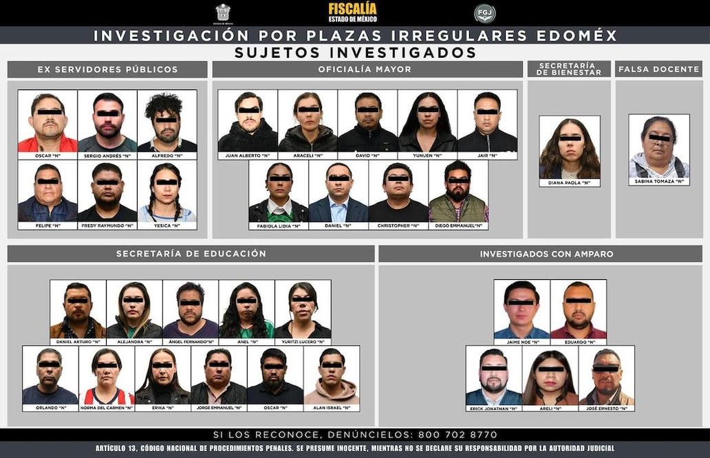 Todos enfrentan investigaciones por los delitos de fraude y abuso de autoridad. Foto: especial