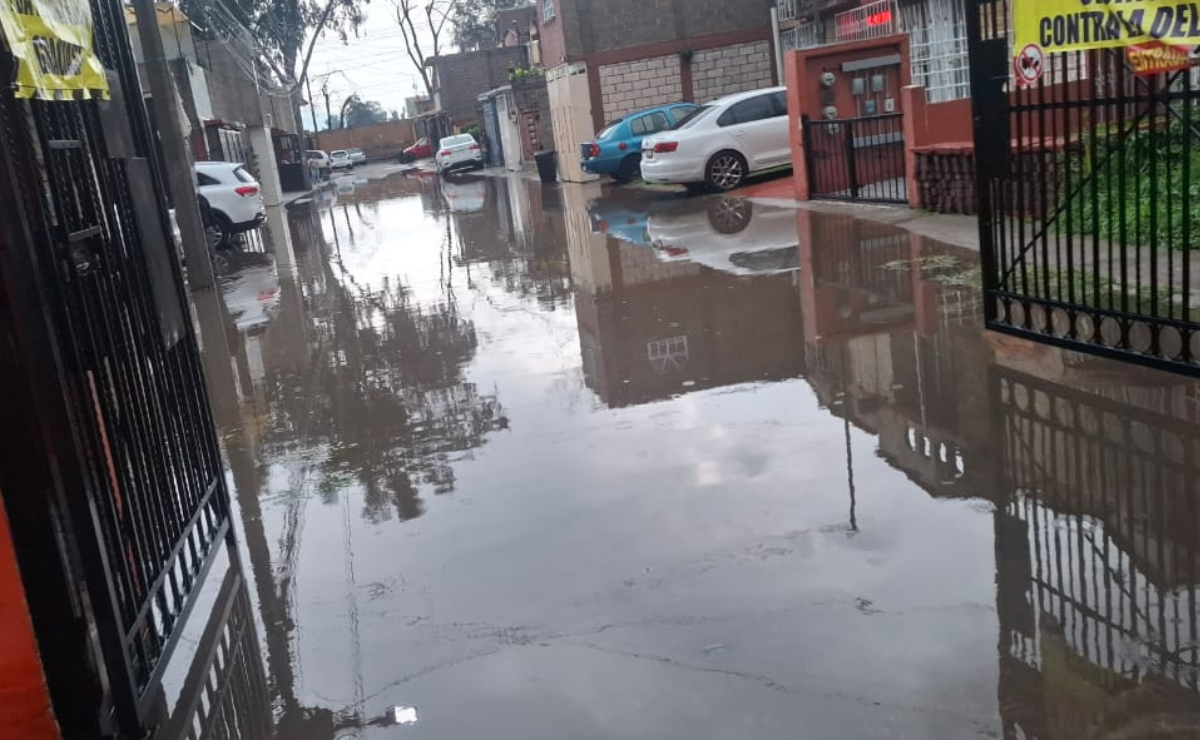 Vecinos de Rancho San Blas, Cuautitlán, enfrentan de nuevo las inundaciones; el agua ya entró a algunas casas. Foto: Especial
